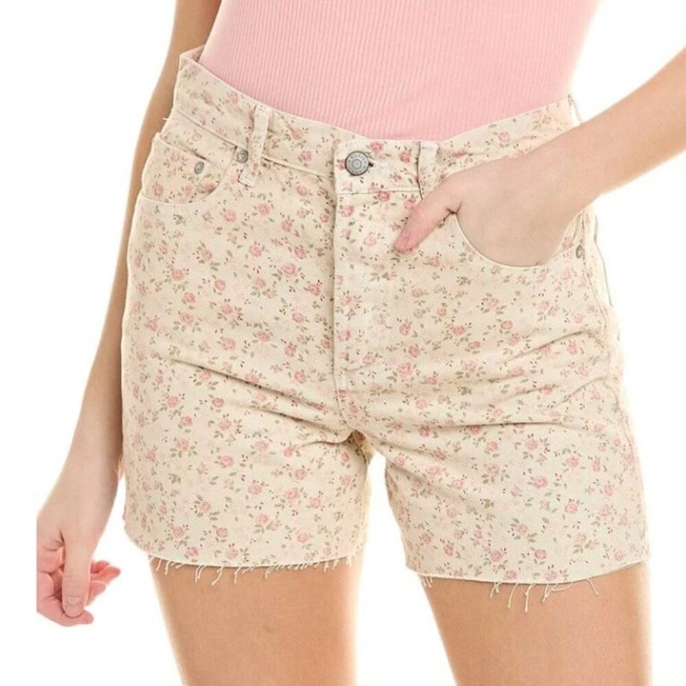 Boyish 28 Rigid High Rise Desert Rose Relaxed Denim Short 90s Floral